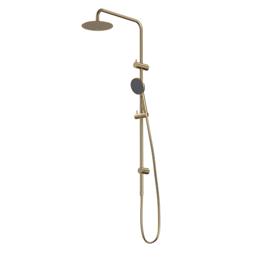 Urbane II Rail Shower with 200mm Overhead Brushed Brass [290139]
