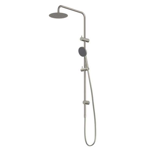 Urbane II Rail Shower with 200mm Overhead Brushed Nickel [290140]