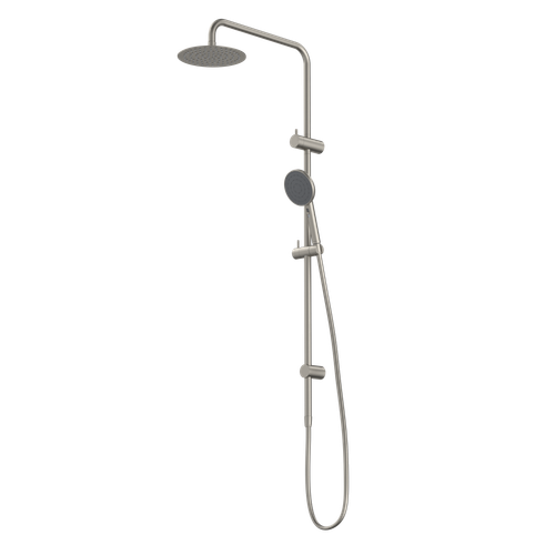 Urbane II Rail Shower with 200mm Overhead Brushed Nickel [290140]