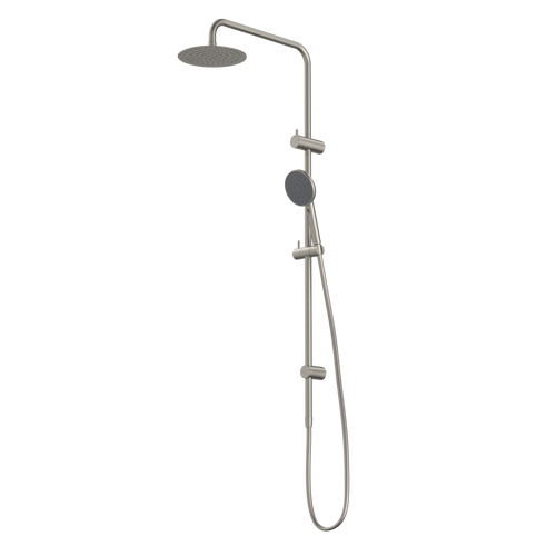 Urbane II Rail Shower with 200mm Overhead Brushed Nickel [290140]