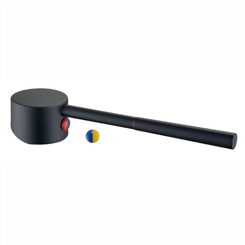 Care Handle Straight Pin Lever Black suits 35mm [285866]