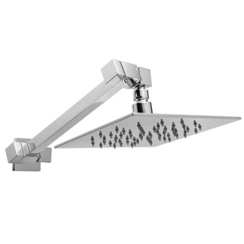 Malaney Shower Arm & Rose Square 120mm Chrome 3Star [133410]