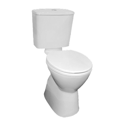 Plaza Deluxe Ambulant Vitreous China S Trap Linked Toilet Suite White 4Star [198657]