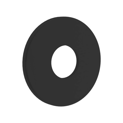 Cover Plate/Wall Flange Brass 57mm Round Flat Matte Black [287534]