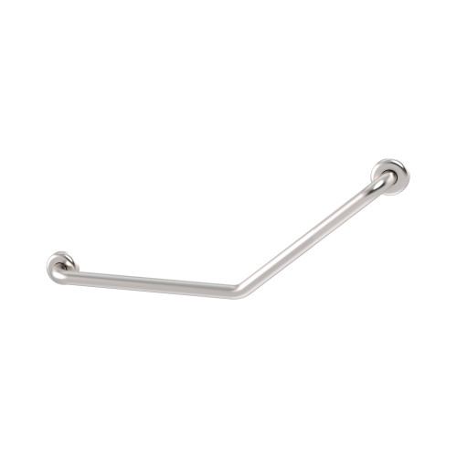 Grab Rail Clam Flange Angled 450mm x 450mm at 140 degree Brushed Stainless Steel [287553]