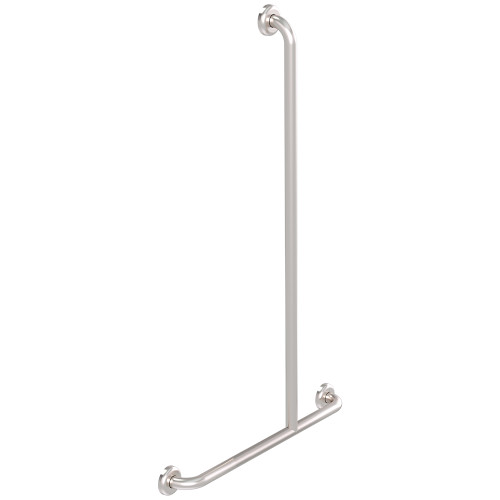 Grab Rail Clam Flange Inverted T 700mm x 1100mm Brushed Stainless Right Hnd [287610]