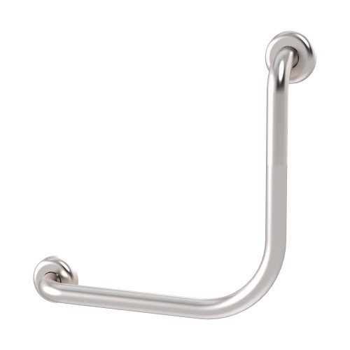 Grab Rail Clam Flange Toilet Assist 450mm x 450mm @ 90 degree Brushed Stainless [287566]