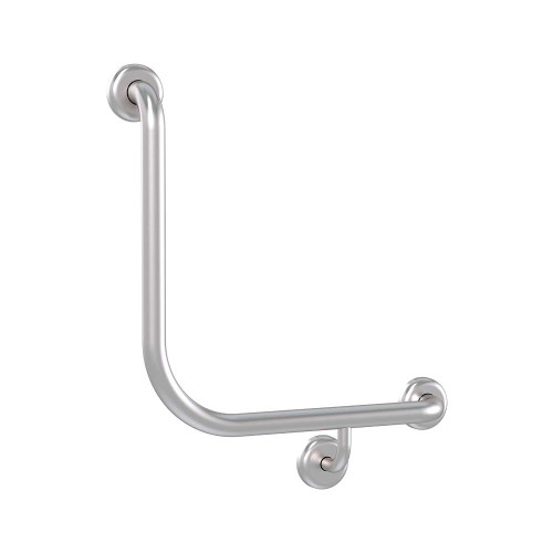 Grab Rail Bariatric 450mm x 450mm Brushed Stainless Right Hand [288097]