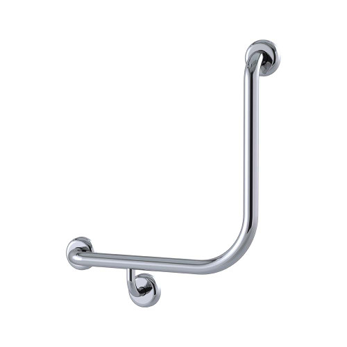 Grab Rail Bariatric 450mm x 450mm Polish Supreme Left Hand [288086]