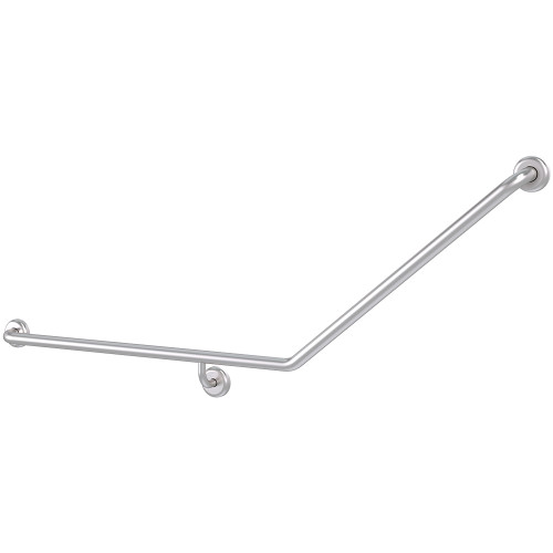 Grab Rail Bariatric 870mm x 700mm Brushed Stainless Left Hand [288125]