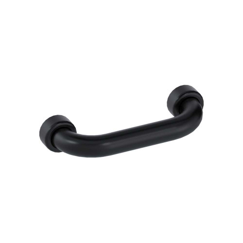 Grab Rail Hygenic Seal Straight  200mm Matte Black [288013]