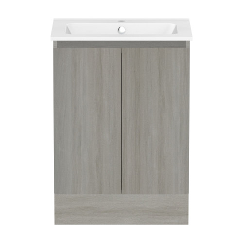 Ascot Floor or Wall Mount Vanity 600mm Palomera Oak [294567]