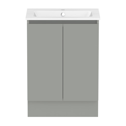 Ascot Floor or Wall Mount Vanity 600mm Grey Nouveau [294613]