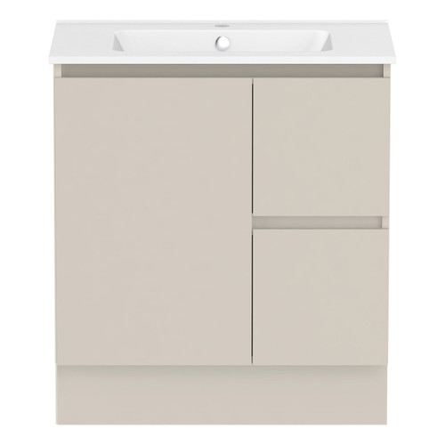 Ascot Floor or Wall Mount Vanity 750mm 2 Drawer RH 1 Door Amaro [294630]