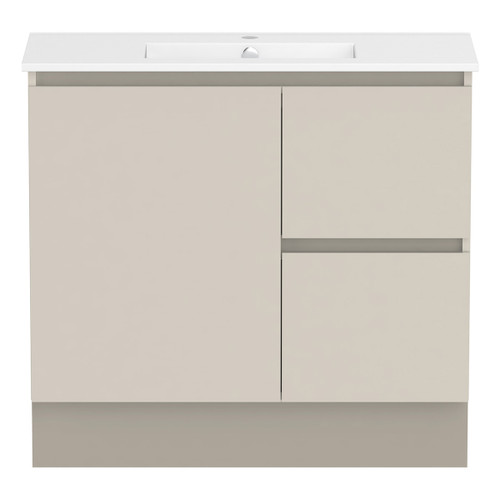 Ascot Floor or Wall Mount Vanity 900mm 2 Drawer RH 1 Door Amaro [294605]