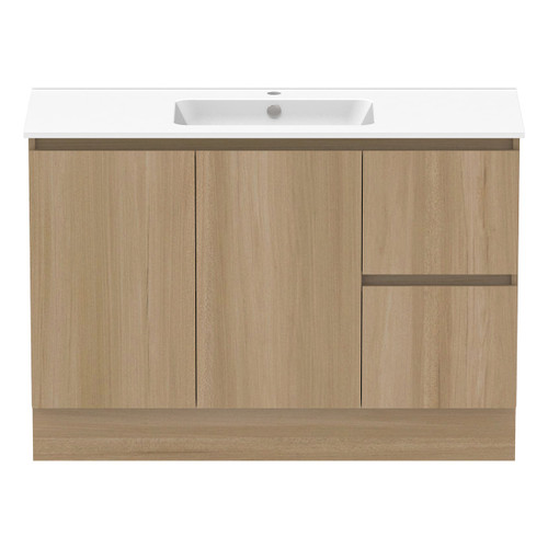 Ascot Floor or Wall Mount Vanity 1200mm 2 Drawer RH 2 Door Plantation Ash [294580]