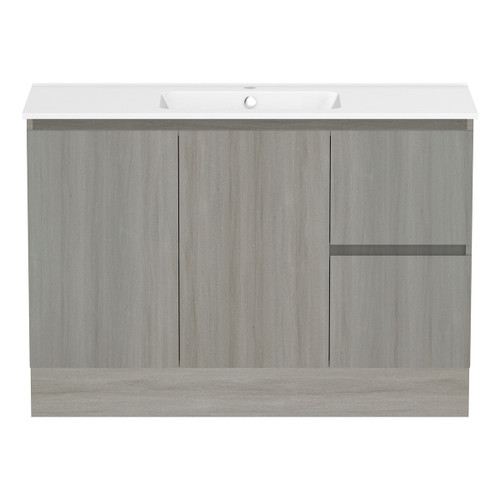 Ascot Floor or Wall Mount Vanity 1200mm 2 Drawer RH 2 Door Palomera Oak [294584]