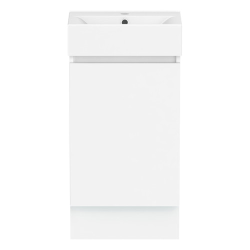 Ascot Floor or Wall Mount Mini Vanity 450mm Polar White Matte [294625]