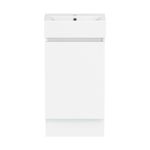 Ascot Floor or Wall Mount Mini Vanity 450mm Polar White Matte [294625]