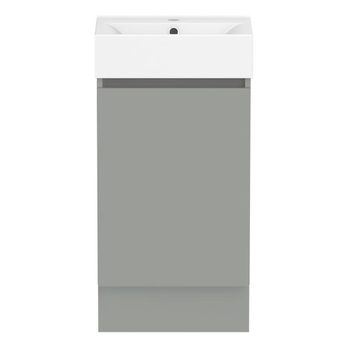 Ascot Floor or Wall Mount Mini Vanity 450mm Grey Nouveau [294596]