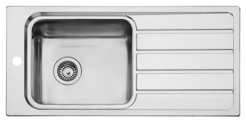 Topmount Single Bowl Care Sink With Drainer One Tap Hole Stainless Steel [293913]