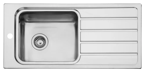 Topmount Single Bowl Care Sink With Drainer One Tap Hole Stainless Steel [293913]