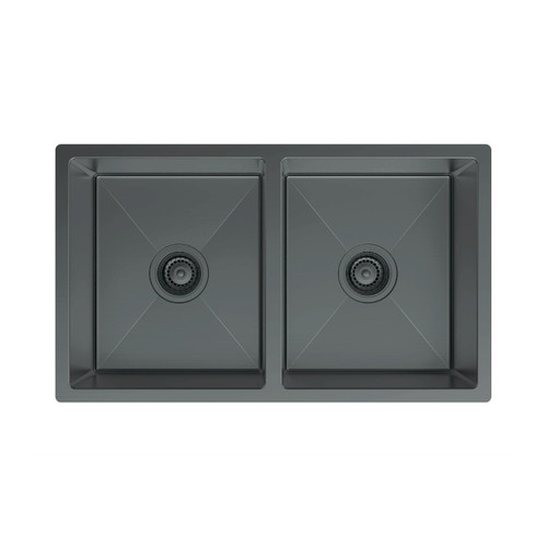 Edge II Double Bowl Universal Mount Sink Gunmetal [290607]