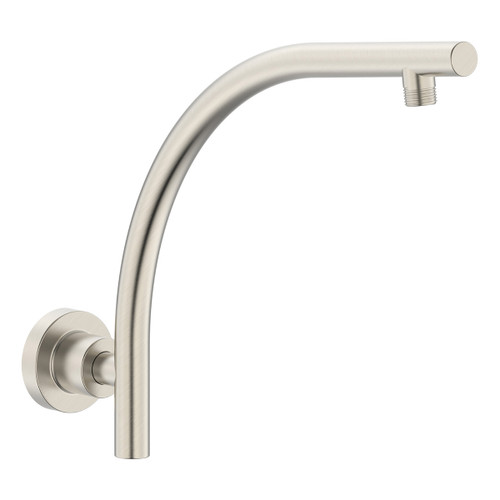 Shower Arm Wall Mount Curved Round Rail Brushed Nickel [290633]