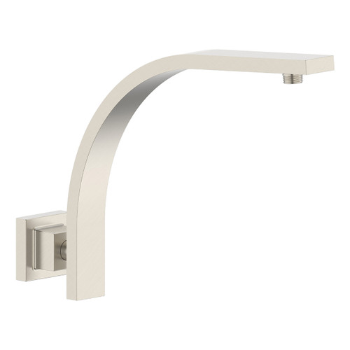 Shower Arm Wall Mount Curved Square Rail Brushed Nickel [290637]
