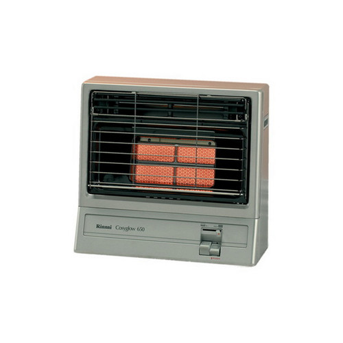 Cosyglow 650 Radiant Gas Heater 2.8kW 11MJ/h Natural Gas Platinum Silver [077569]