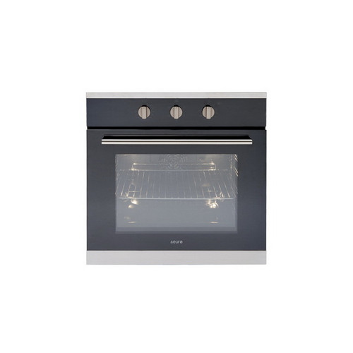 60cm Fan Forced Multifunction Oven Black/Stainless Steel [151544]