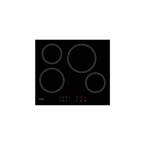 60cm 4 Zone Ceran Electric Cooktop Black [180069]