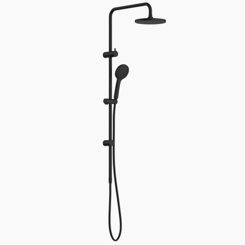 Round II Rail Hand Shower w/Overhead 600-800mm Matte Black 3Star [255672]