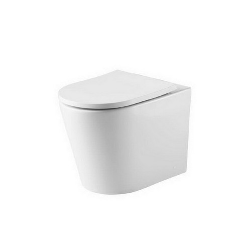 Inwall Rimless Pan (Only) Suits Oslo Wall Faced Toilet Suite White [158814]