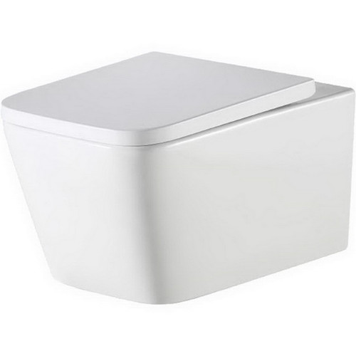 Rimless Pan Suit Munich Wall Hung Toilet Suite White [158820]