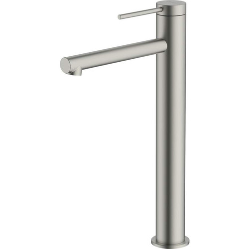 Venice Straight Tower Basin Mixer Brushed Nickel [255384]