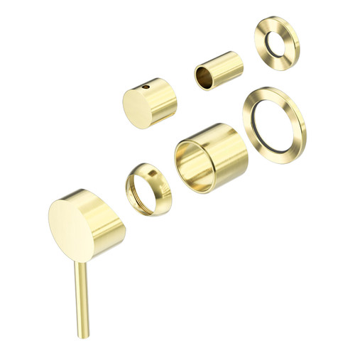Dolce Shower Mixer with Divertor Separate Back Plate (Trim Kit Only) Brushed Gold [289743]