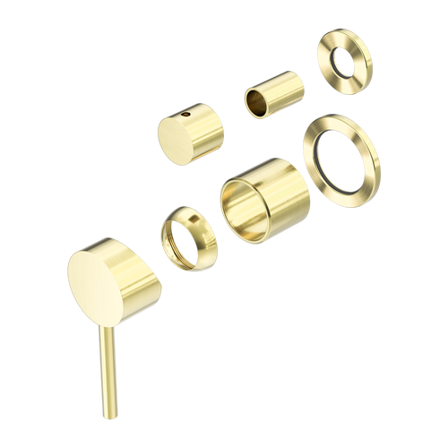 Dolce Shower Mixer with Divertor Separate Back Plate (Trim Kit Only) Brushed Gold [289743]