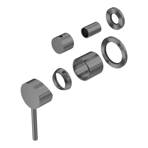 Dolce Shower Mixer with Divertor Separate Back Plate (Trim Kit Only) Gunmetal [289738]