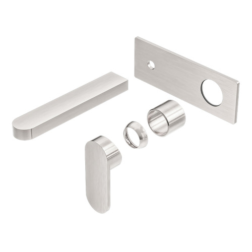 Ecco Wall Basin or Bath Mixer (Trim Kit Only) Brushed Nickel [289761]