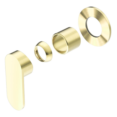 Ecco Shower Mixer Round Back Plate (Trim Kit Only) Brushed Gold [289793]
