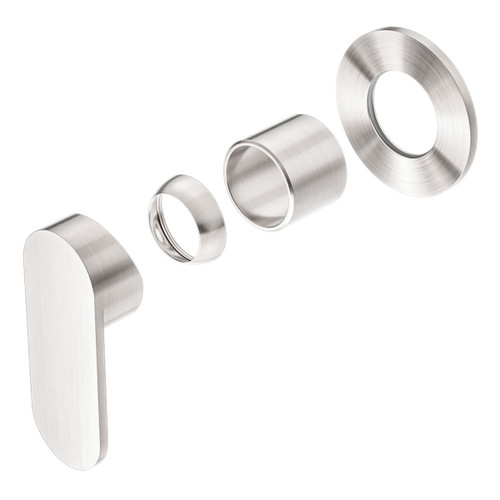 Ecco Shower Mixer Round Back Plate (Trim Kit Only) Brushed Nickel [289780]