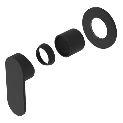 Ecco Shower Mixer Round Back Plate (Trim Kit Only) Matte Black [289756]
