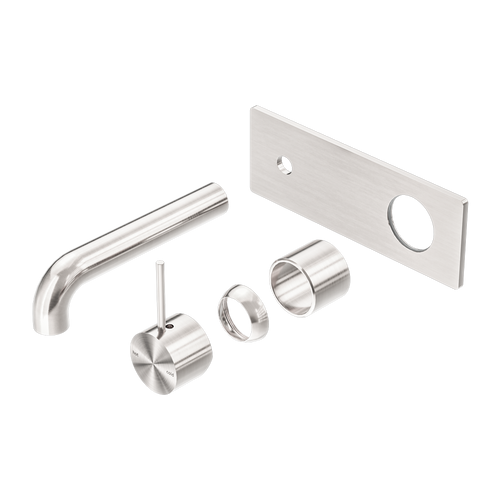 Mecca Wall Basin or Bath Mixer Handle Up 120mm (Trim Kit Only) Brushed Nickel [289920]