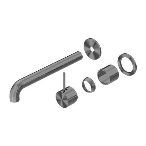 Mecca Wall Basin or Bath Mixer Separete Back Plate Handle Up 230mm (Trim Kit Only) Gunmetal [289853]