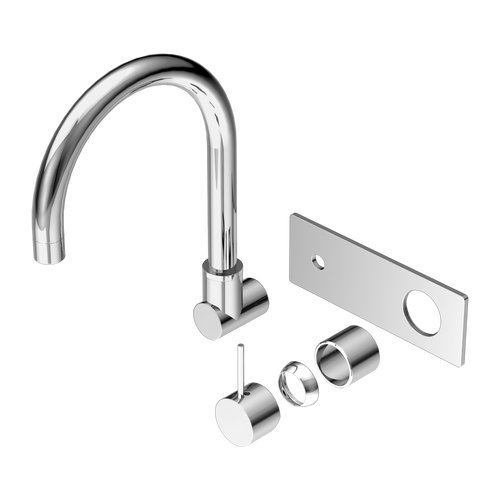 Mecca Wall Basin or Bath Mixer Swivel Spout Handle Up (Trim Kit Only) Chrome [289804]