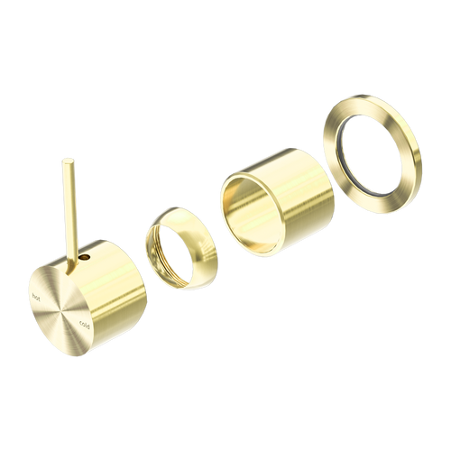 Mecca Shower Mixer 60mm Handle Up Plate (Trim Kit Only) Brushed Gold [289914]