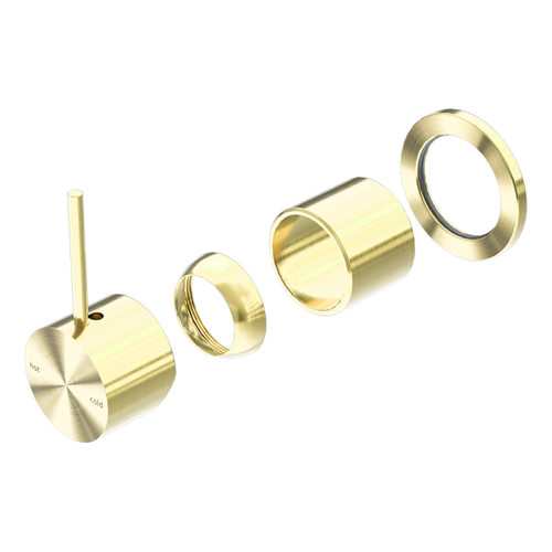 Mecca Shower Mixer 60mm Handle Up Plate (Trim Kit Only) Brushed Gold [289914]