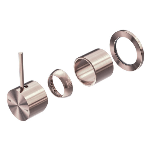 Mecca Shower Mixer 60mm Handle Up Plate (Trim Kit Only) Brushed Bronze [289917]