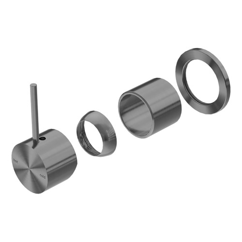 Mecca Shower Mixer 60mm Handle Up Plate (Trim Kit Only) Gunmetal [289919]